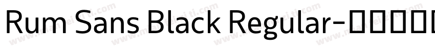Rum Sans Black Regular字体转换